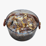 أصابع التمر مع كريمة الفول السوداني